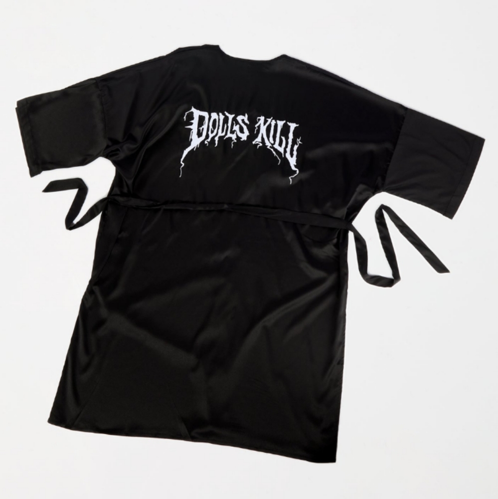 🖤Dolls Kill Embroidered Logo Robe